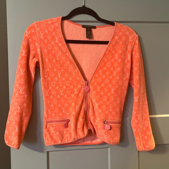 Louis Vuitton velour cardigan - Picture 1 of 4